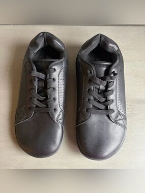 Relxfeet Minimalist Barefoot Black Lace Up Sneakers Comfort Women Sz 39 US 8/8.5
